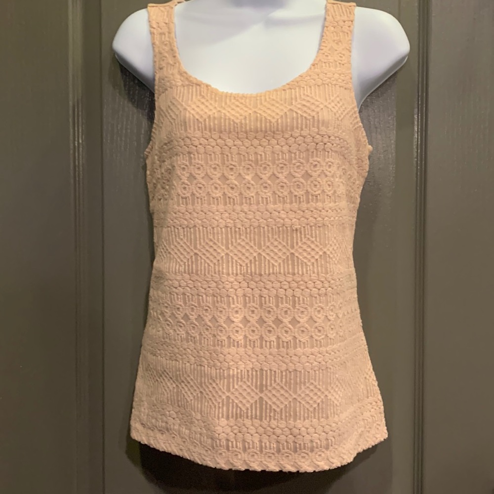 Light peach colored BoHo tank top by The LImited- NWOT